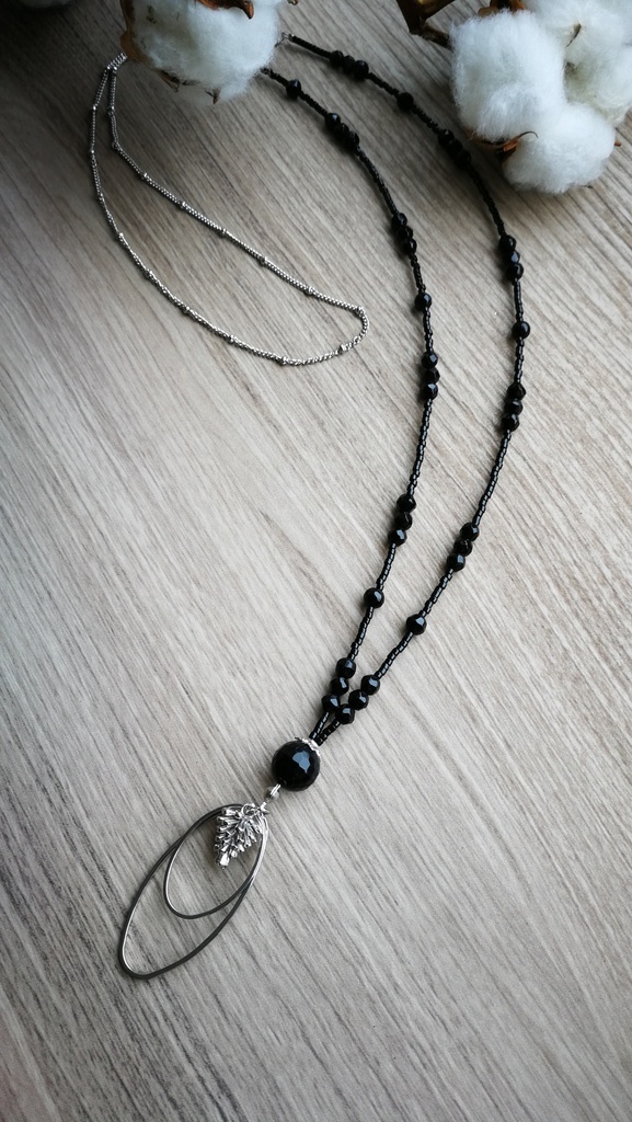 Collier pin (noir)