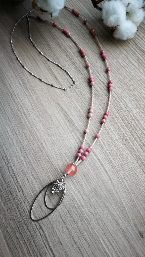 Collier pin (rose)