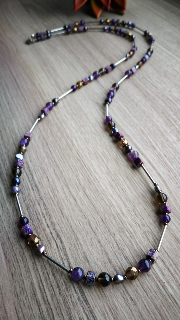 Collier Louise (mauve)