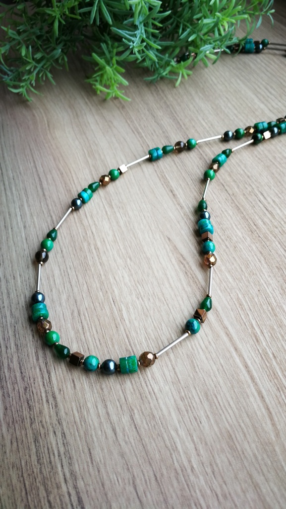 Collier Louise (vert canard)