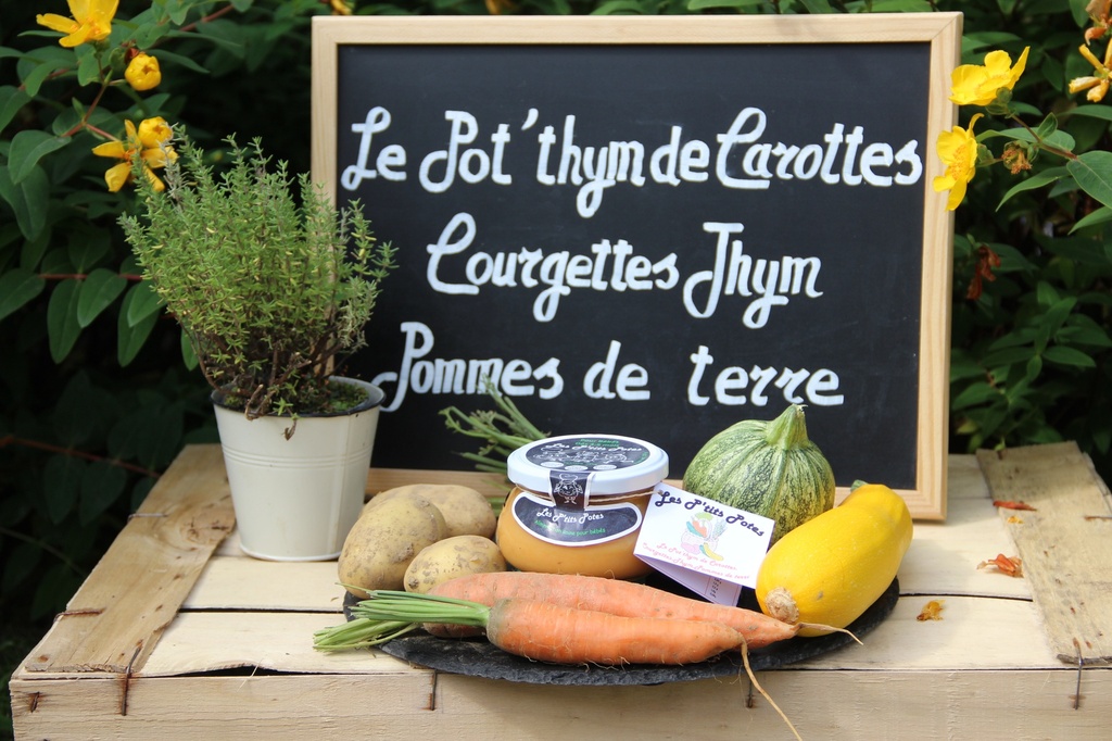 P'tits Potes pour bébés et enfants de carottes, courgettes, pdt et thym