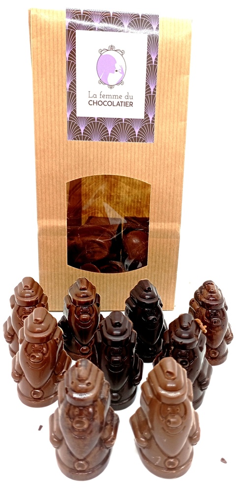 Les pralines Père Noël (200gr.) - La femme du chocolatier