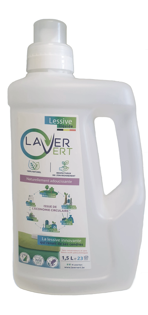 Lessive 2en1 adoucissant 1,5L - Laververt