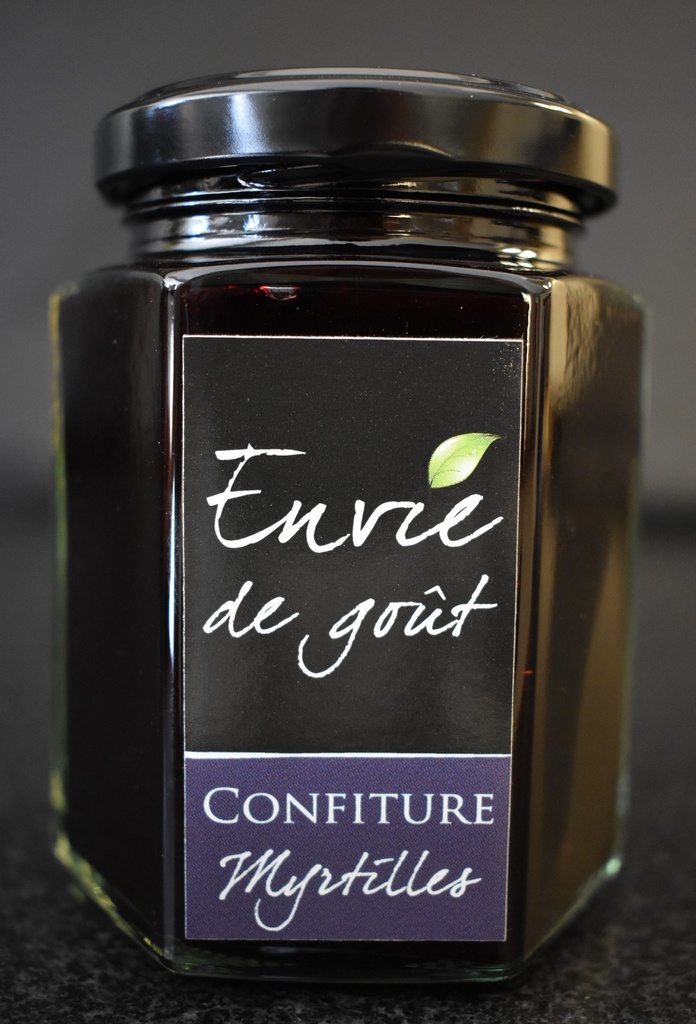 Confiture Myrtilles, 200g  - Envie de goût