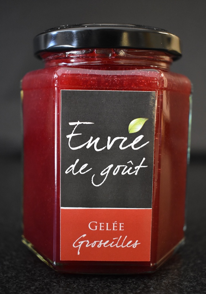 Gelée Groseilles Rouges, 300g  - Envie de goût