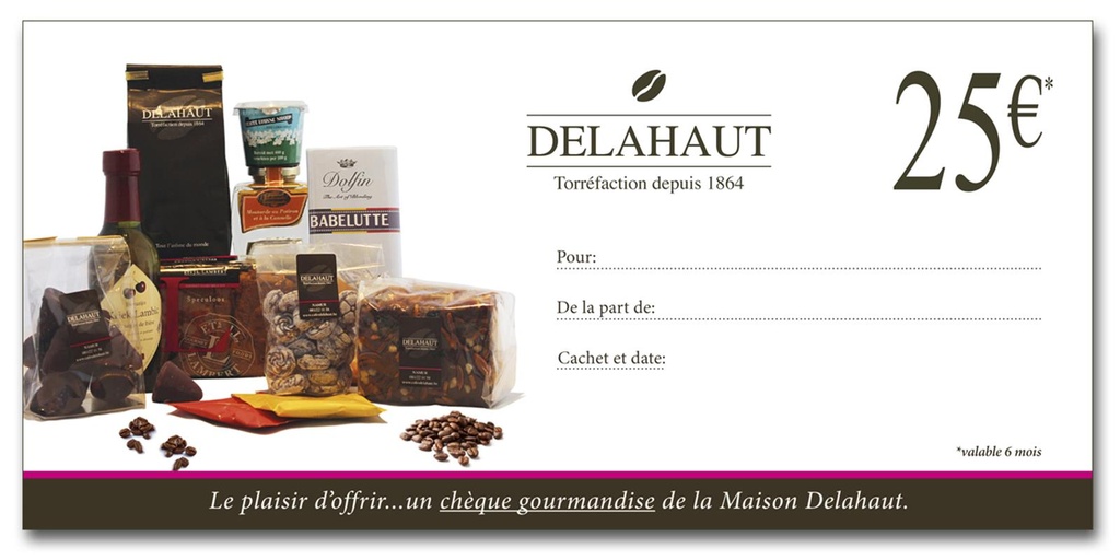 Chèque cadeau - Delahaut