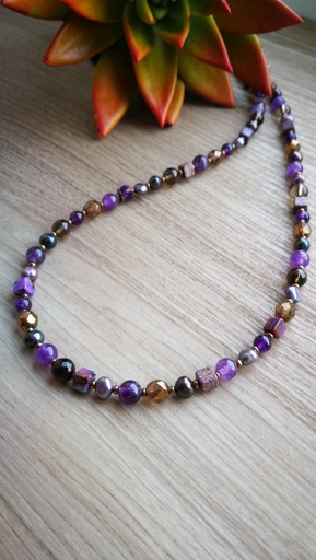 [LBDS] Collier Esther (mauve)