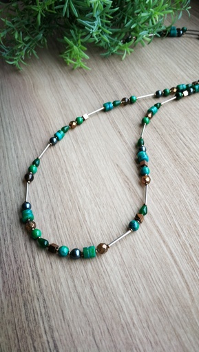 [LBDS] Collier Louise (vert canard)