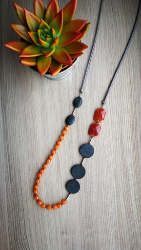 [LBDS] Collier Clara (orange)