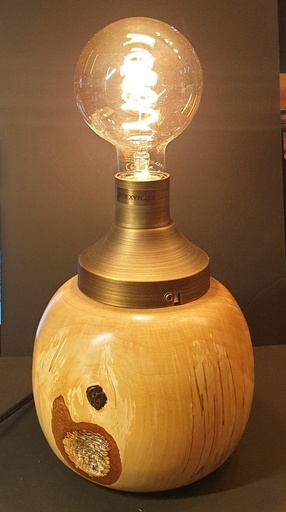 Lampe de décoration en bouleau - Le Tour des Calenges