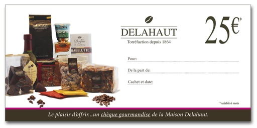 [DEL] Chèque cadeau - Delahaut